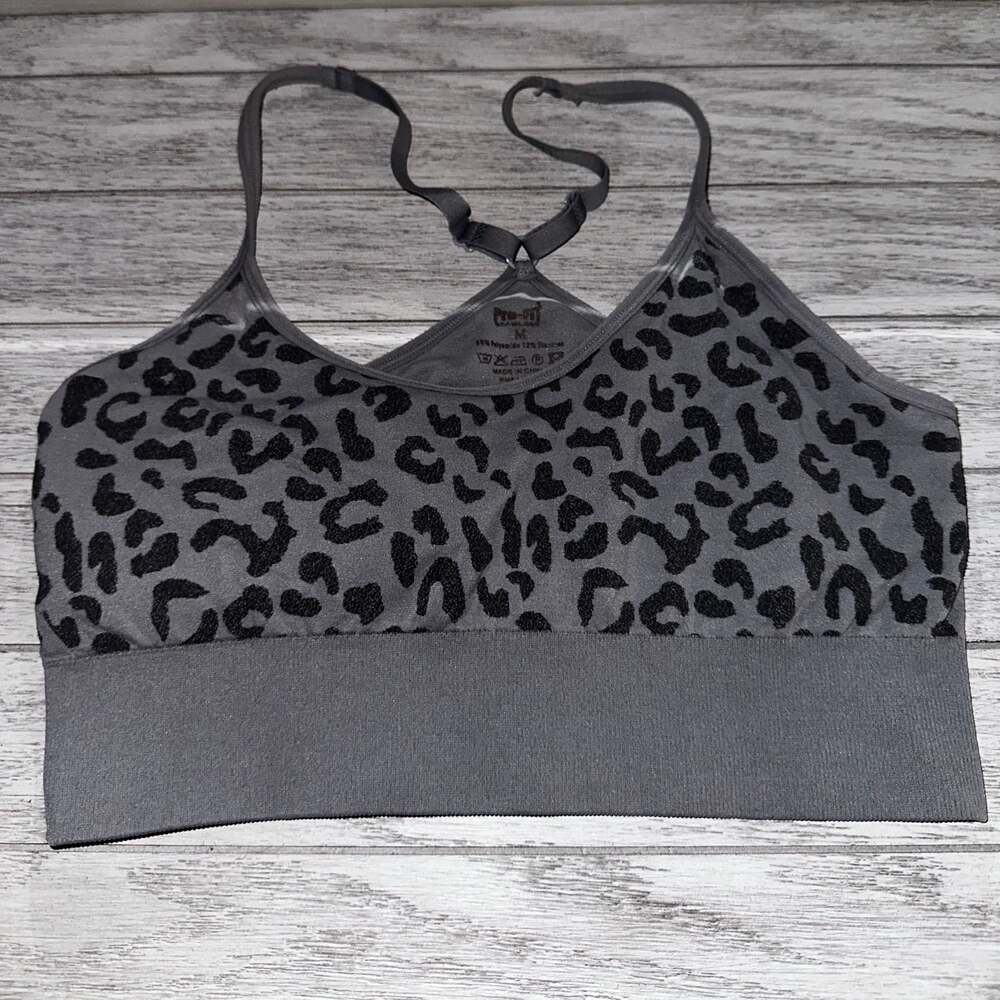 Pro-Fit Seamless Leopard Print Sports Bra Size M